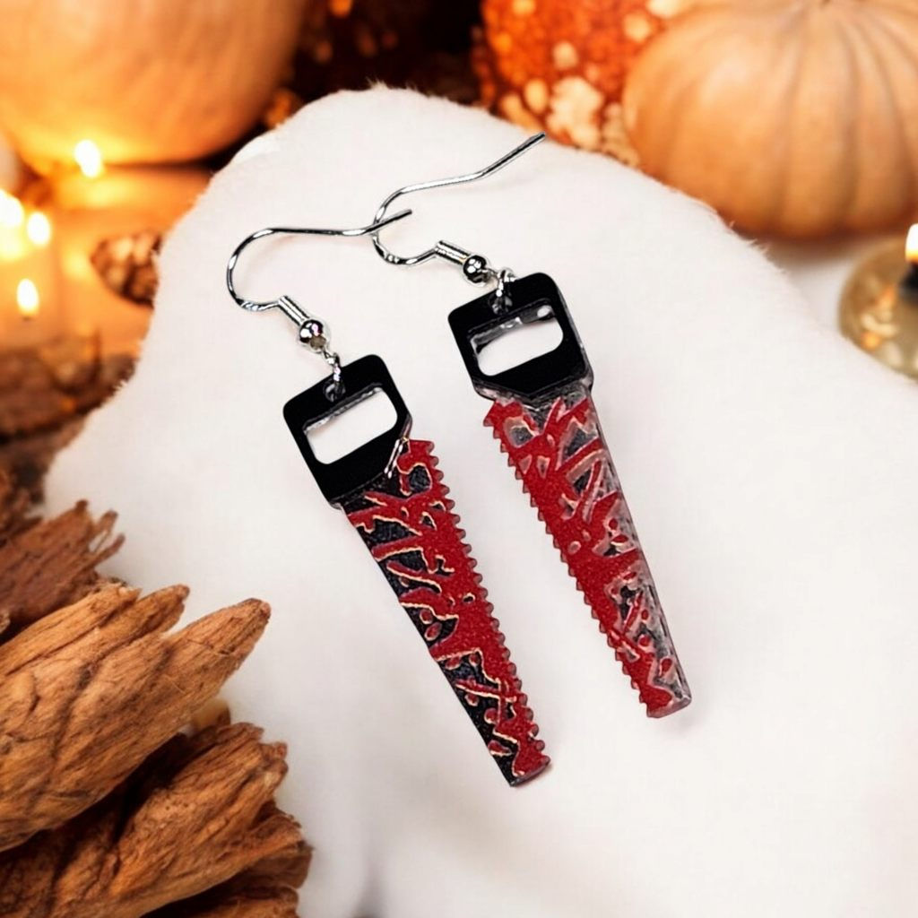 Bloody Saw Earrings