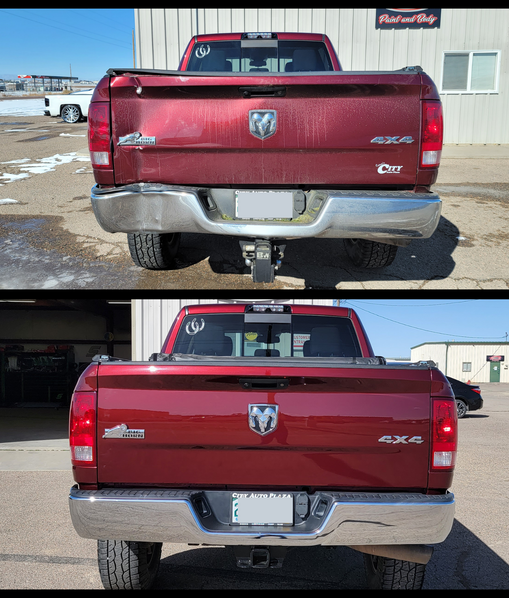 Dent Repair Dodge Ram Truck Tailgate Body Shop Pueblo CO