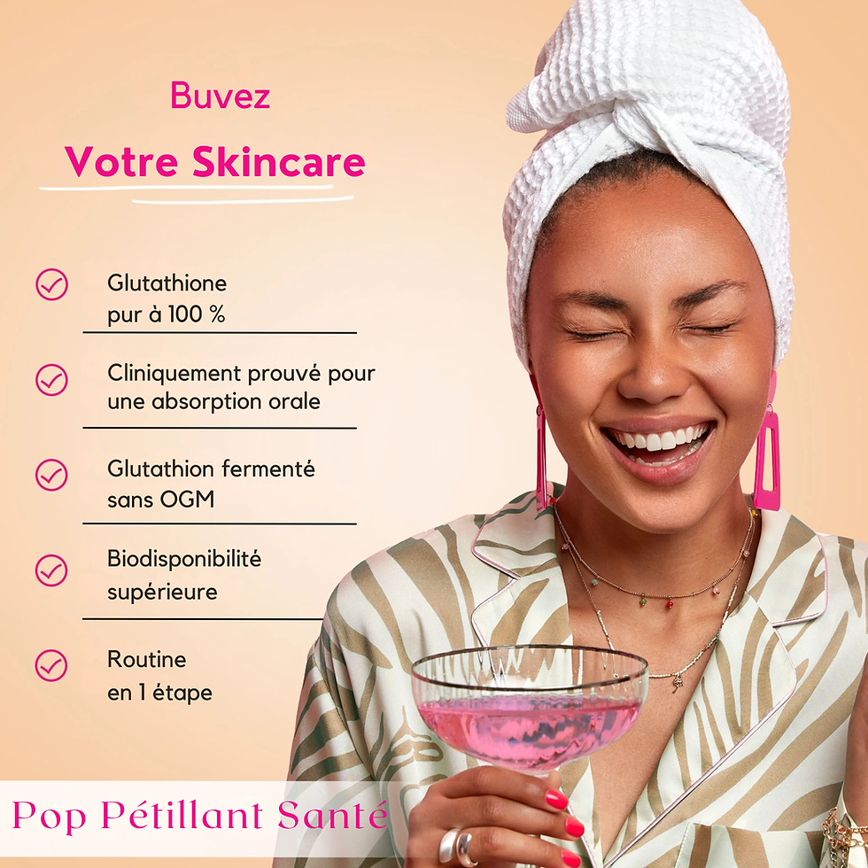 Miniature : Femme en train de boire le glutation