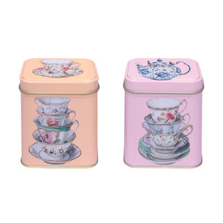 Elitetins - One Sugar Please 100gm Square Tea Caddies
