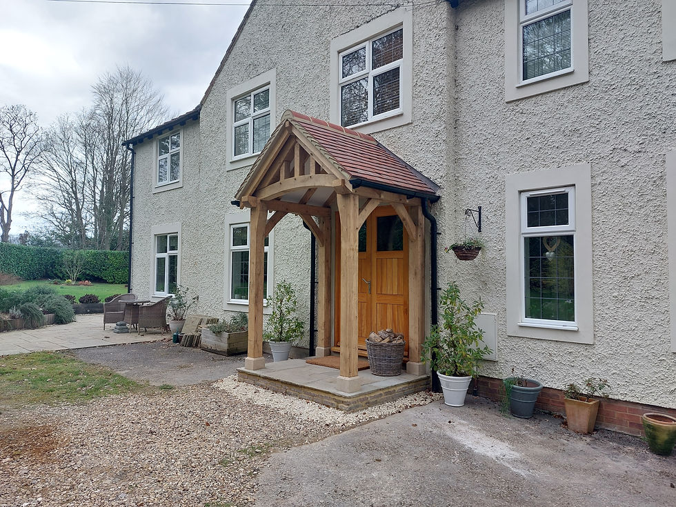 Crafting a Legacy: The Welcome of an Oak Porch