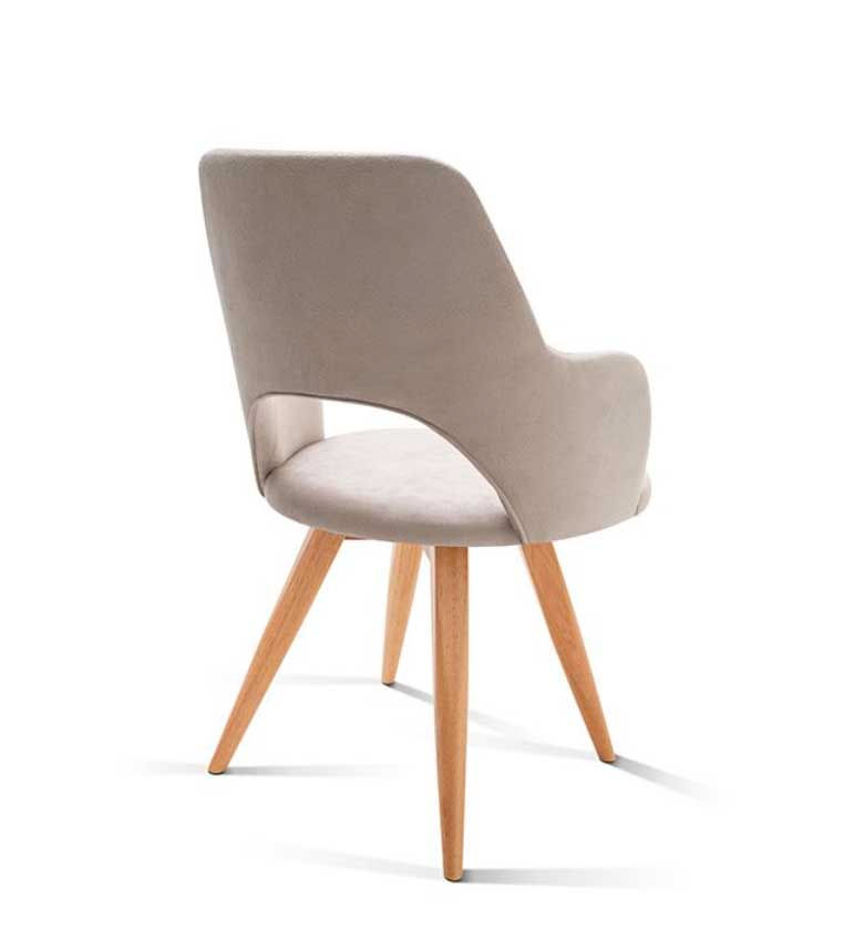 Miniature : Chaise Meta / accoudoirs (cross legs)