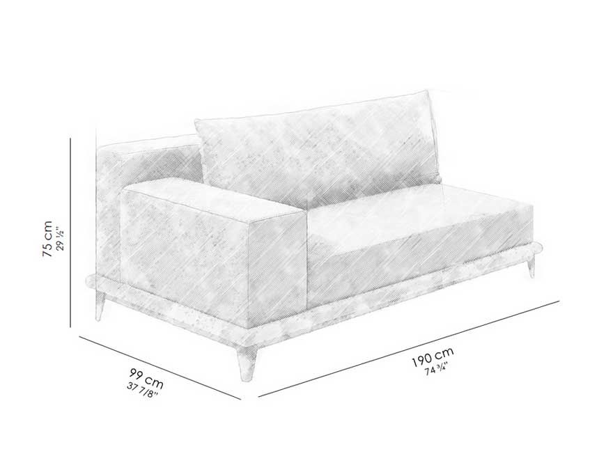 Miniature : Canapé HORIZONTE (D/G)