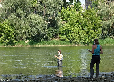 Relevé des pramètres physico-chimiques de la Garonne.