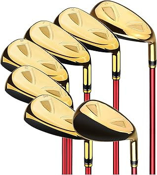 Adult Golf Clubs Set for Men Beginner Golf Clubs Set 7 Iron R/S Flex Steel/Gr…