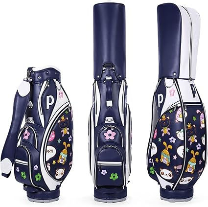 Thumbnail: Golf Bag, Stylish Microfiber Leather Golf Bag, Portable Lightweight Golf Club…