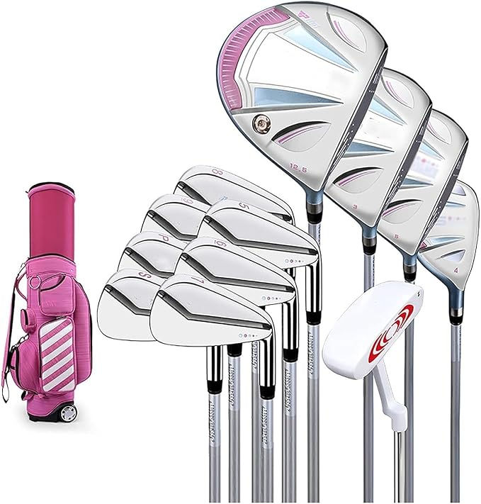 Thumbnail: Golf Clubs Set - Women's Complete Right-Handed Golf Set with Stand Bag for Be…