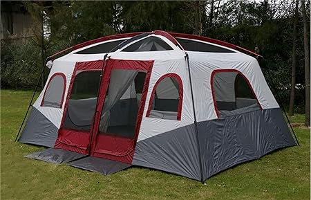 Thumbnail: Large Family Camping Tent for 610 Persons with 2 Rooms Living Area and Bedroo…