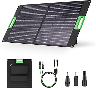 GRECELL 100W Solar Panel for Power Station, 21.5V Portable Foldable Solar Pan…