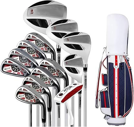Thumbnail: Golf Clubs Set - Complete Package with Driver, Fairway, Hybrid, Iron, Putter,…