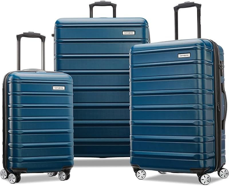 Thumbnail: Samsonite Omni 2 Hardside Expandable Luggage with Spinning Reels, Lagoon Blue…
