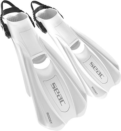 Thumbnail: SEAC BOOST Snorkeling Fins with Ultra Comfortable Sling Strap | Use Even With…