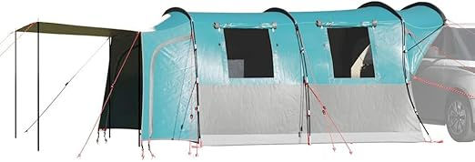 Thumbnail: Homgoday Car Tent 4-Person Blue Waterproof,Campervan awning.Drive away awning…