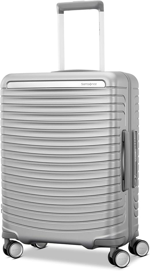Thumbnail: Samsonite Framelock Hardside Luggage with Spinner Wheels, Silver, Carry-on Wi…