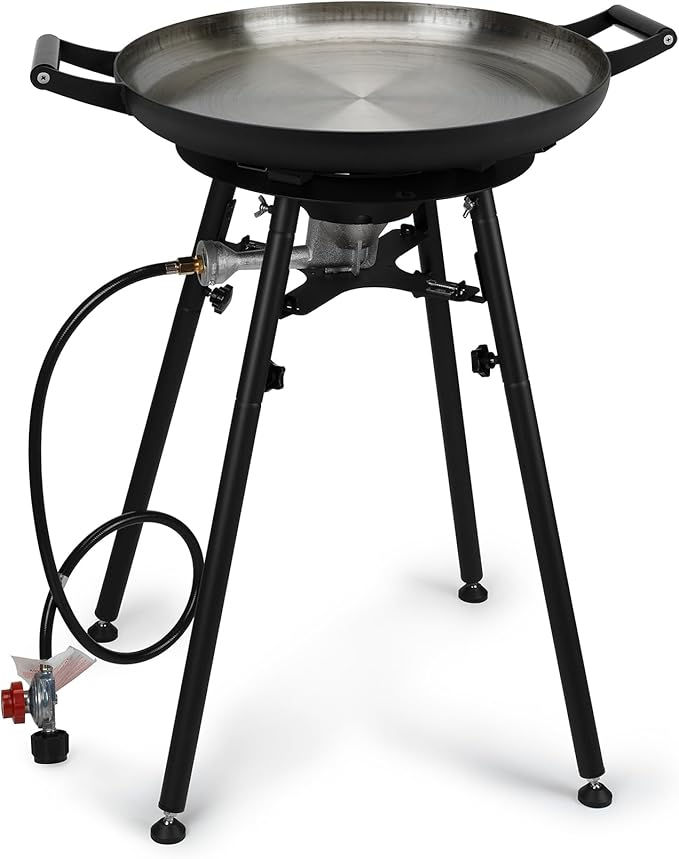 Thumbnail: Onlyfire Propane Paella Burner Stand Set with 21" Paella Pan, Outdoor Gas Coo…