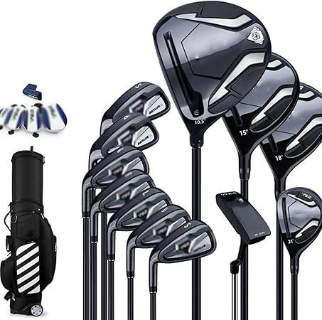 Thumbnail: Golf Complete Set for Men, Complete Set of Golf Clubs for Beginners, Standard…