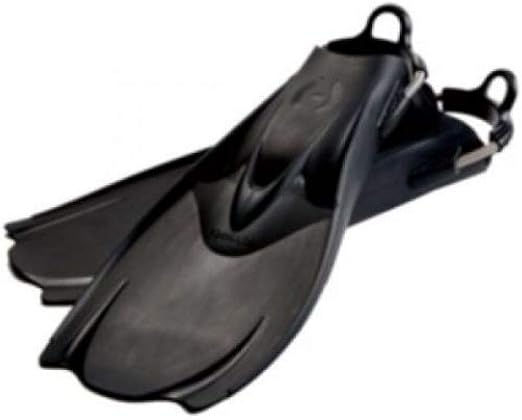 Thumbnail: Hollis F1 Bat Fin Adjustable Spring Strap Fins Black Mens 10-12 (XLarge)