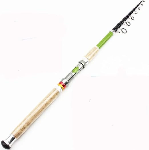 Thumbnail: 2.1M 2.4M 2.7M 3.0M 3.6M Carbon Spinning Rod Wooden Handle Long Shot Sea Pole…