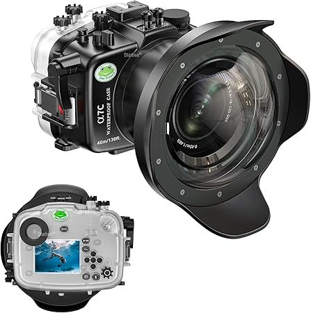 Thumbnail: Sea frogs Underwater Camera Housing Compatible with Sony A7C IPX8 40 m / 130…