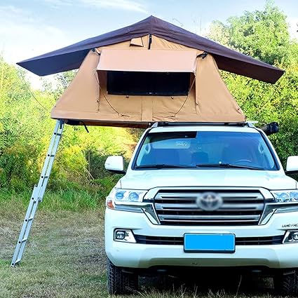Thumbnail: rooftop tent suv tent Roof Tent, Truck SUV Camping with Ladder, Tent Waterpro…