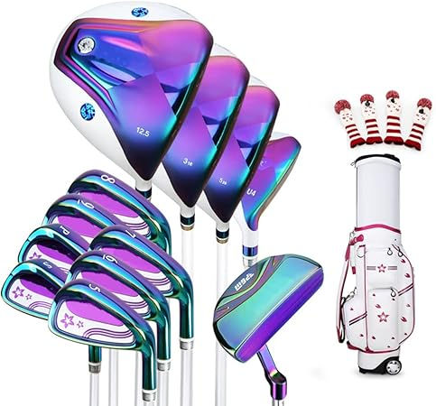 Thumbnail: 12 Piece Golf Club Set for Women, The Driver is Ultra-Thin and High Rebound,…