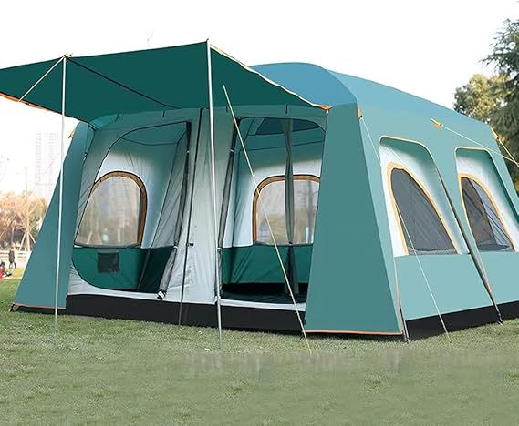 Thumbnail: Large Tent, Camping Tent for 8-12 People, Waterproof Windproof Family Tent wi…