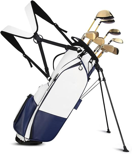 Thumbnail: Portable Golf Bag, Leather Golf Bag, High Hardness Base, Lightweight Storage…