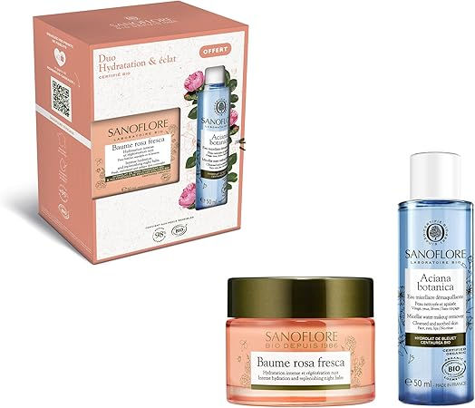 Thumbnail: Sanoflore Duo Hydration Shine Gift Set - Pink Fresca Balm - Organic Certified…