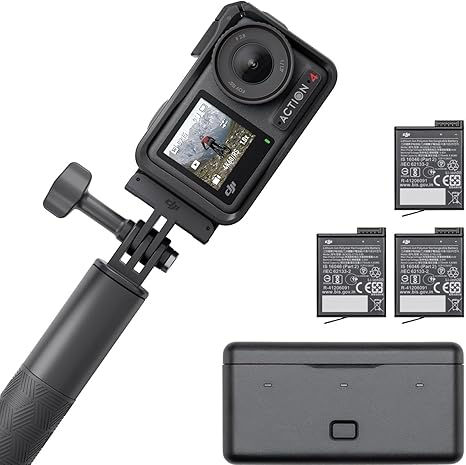 Thumbnail: DJI Osmo Action 4 Adventure Combo, Action Camera 4K/120fps with 1/1.3-Inch Se…