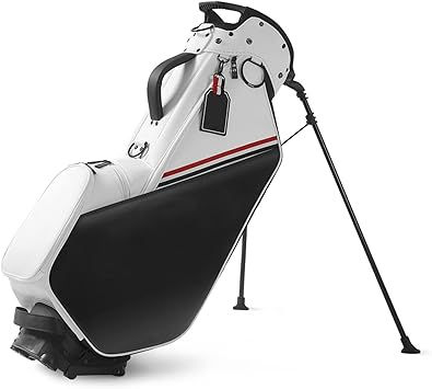 Portable Golf Bag, PU Leather Golf Bag for Men and Women, Travel Golf Club Ba…