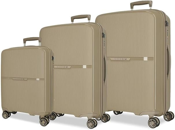 Thumbnail: MOVOM Moon Suitcase Set, One Size, Beige, One Size, Suitcase Set