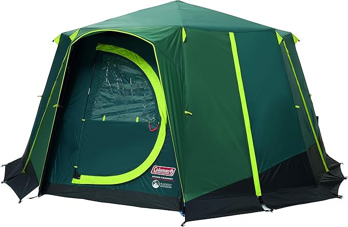 Thumbnail: Coleman Tent Octagon, 6 Man Festival Dome Tent, 6 Person Family Camping Tent…