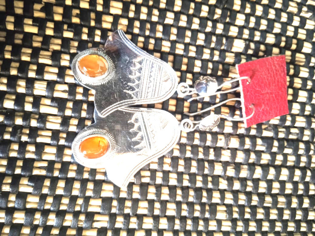 ethnic silver buckle and
