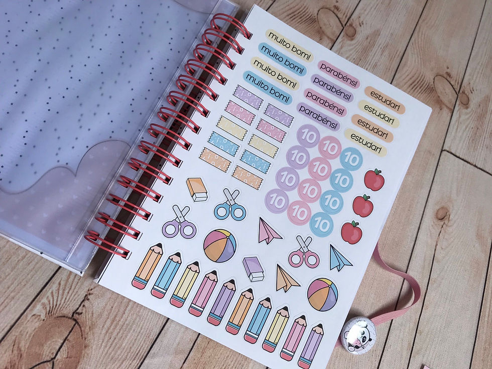 Miniatura: Agenda Escolar - Pandinha - 2 dias por página