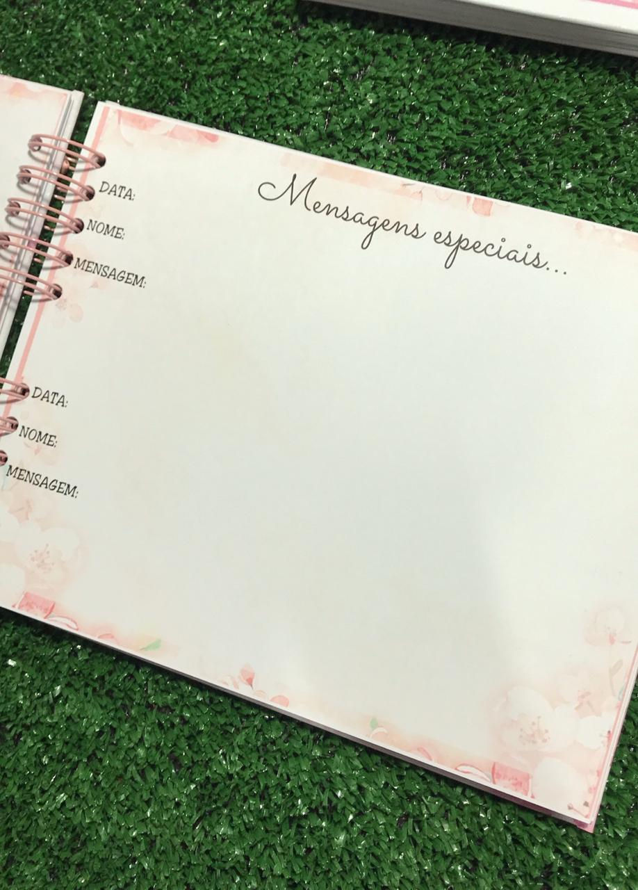 Miniatura: Livro de Mensagens - Floral Heart