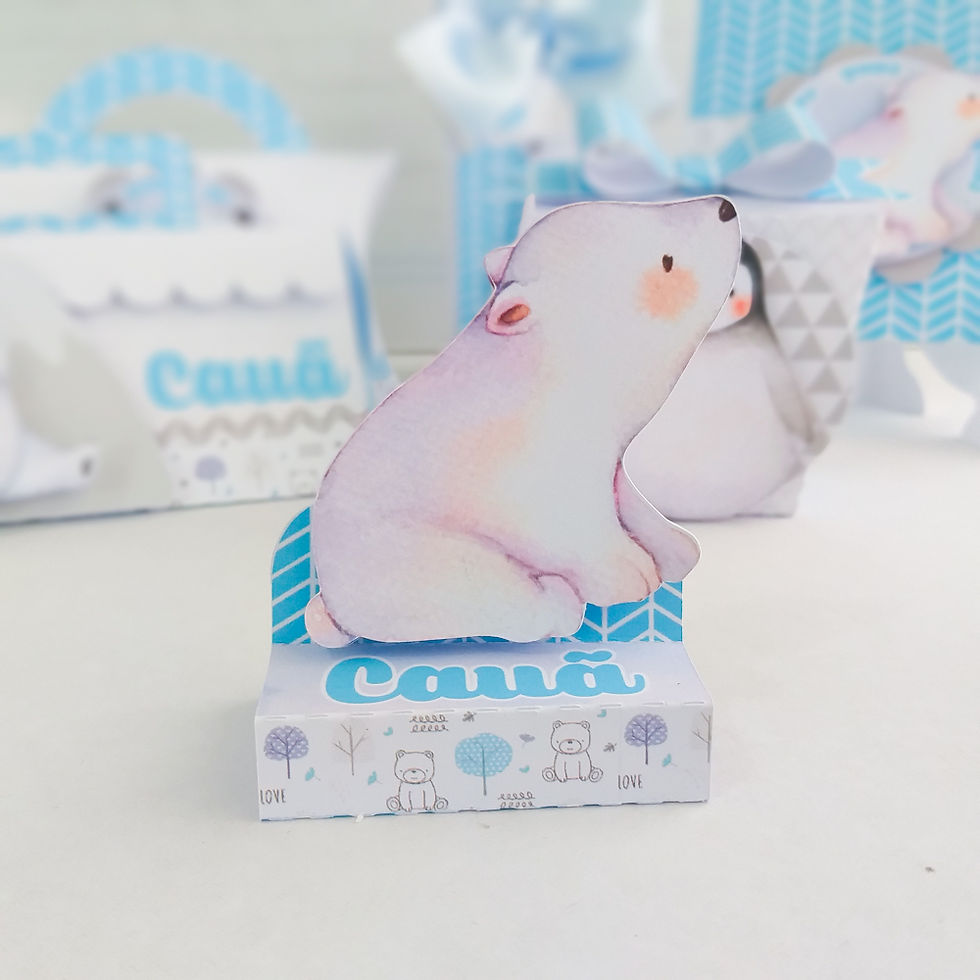 Miniatura: Kit É só um bolinho Ursinho Polar