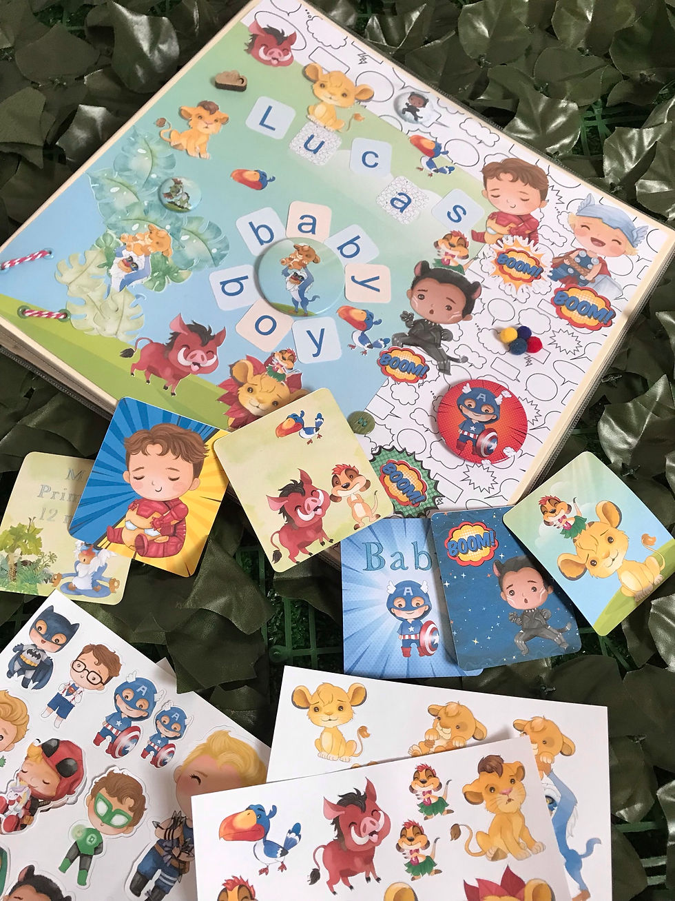 Miniatura: Álbum do bebê Grande - Leãozinho + Heróis