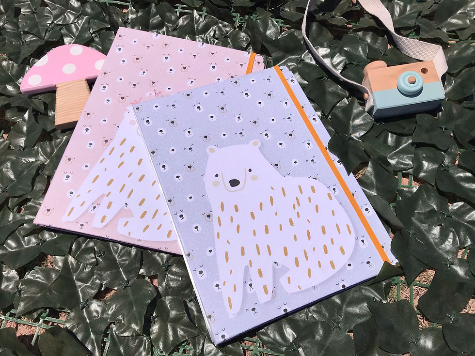 Miniatura: 2 Pastas Saquinhos - Ursinha e ursinho cute