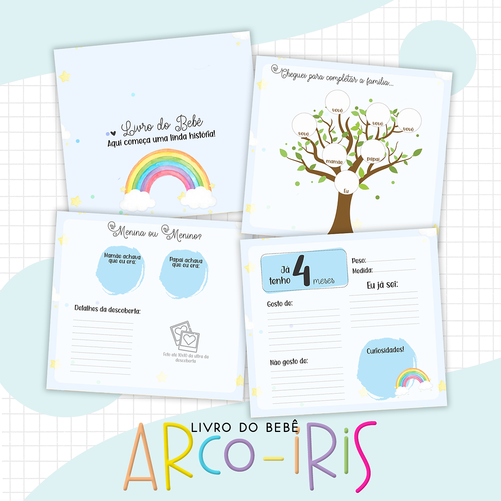 Miniatura: Livro do Bebê - Arco Íris boy