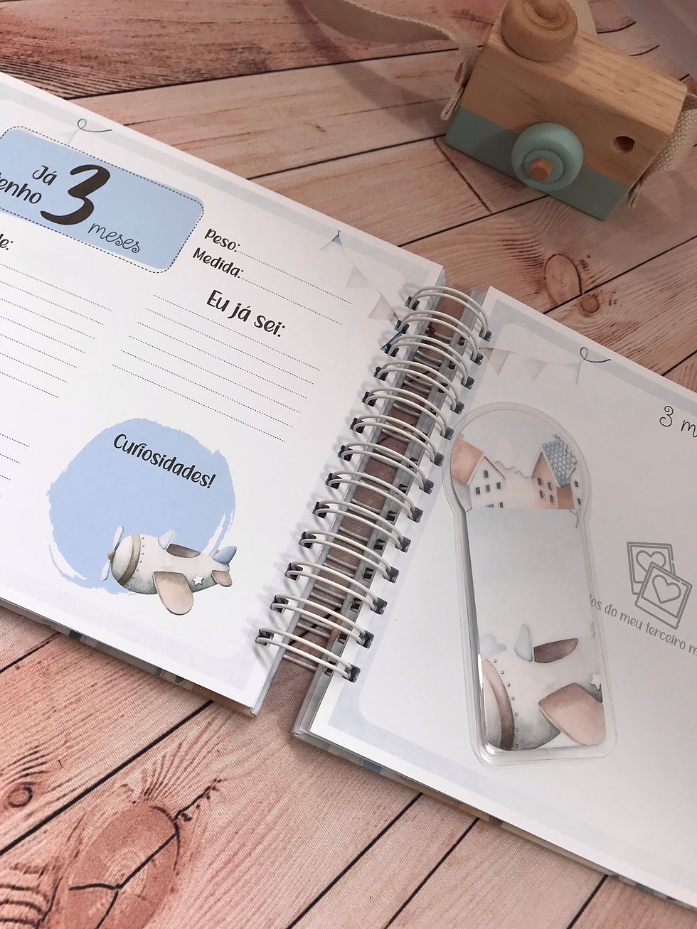 Miniatura: Livro do Bebê - Avião aquarelado