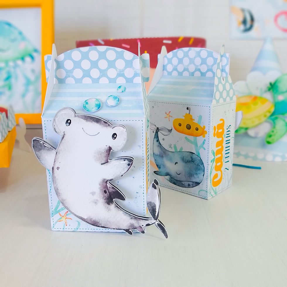 Miniatura: Kit É só um bolinho Fundo do Mar Menino