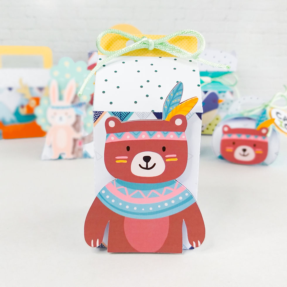 Miniatura: Combo 40 caixinhas Animais cute - Lembrancinhas