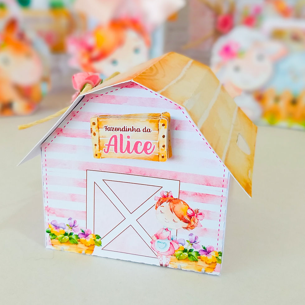 Miniatura: Combo 40 caixinhas Fazendinha - Lembrancinhas