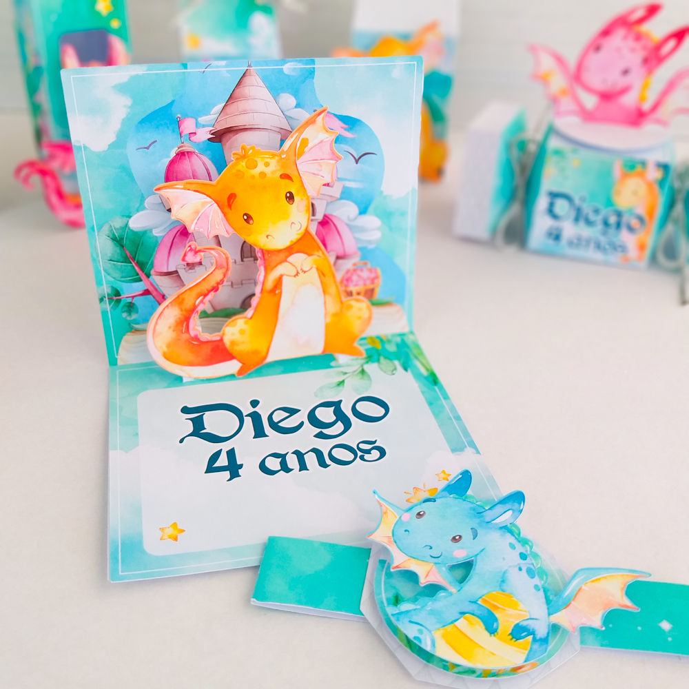 20 unidades - Convite Dragão