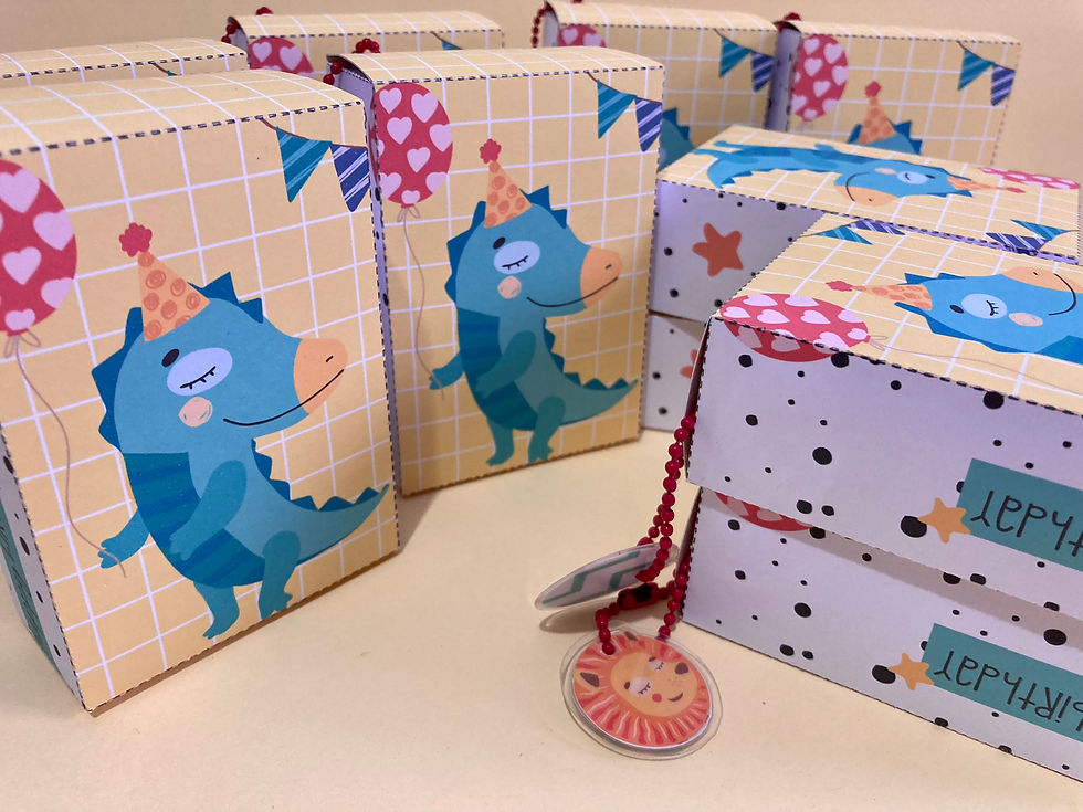 Miniatura: Caixinha jacaré - 20 unidades - Bichinhos cute