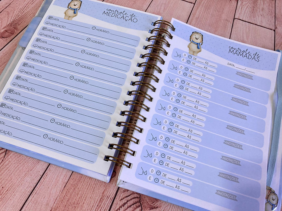 Miniatura: Caderneta de Saúde - Ursinho baloeiro amado