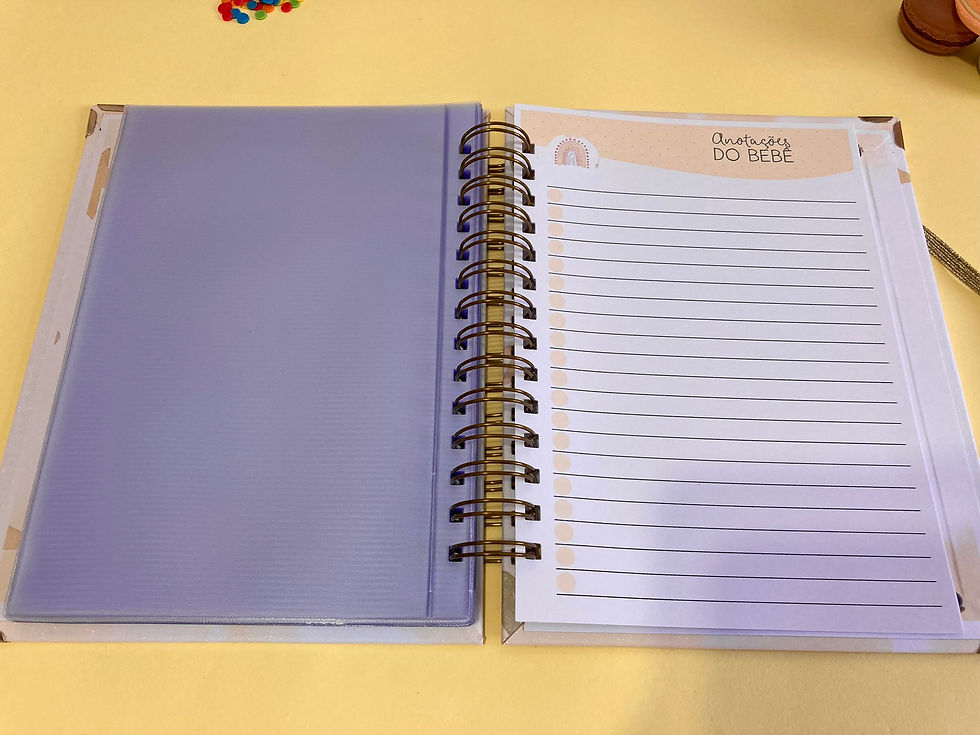 Miniatura: Caderneta de Saúde + Porta documentos A5 (pequeno) - Arco Iris Boho