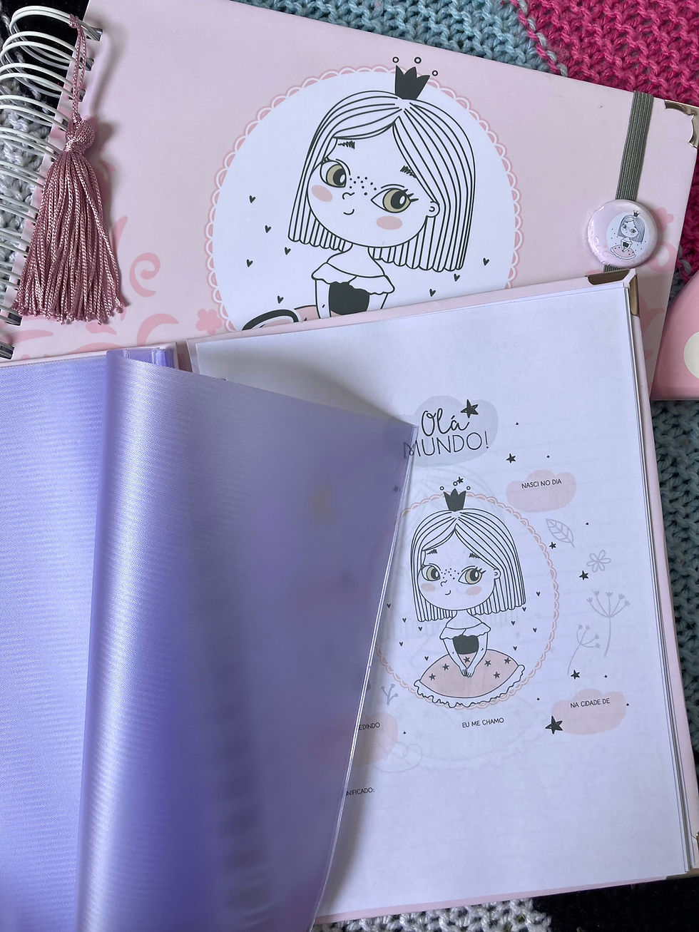 Miniatura: Porta documentos A5 encadernado - Princesinha