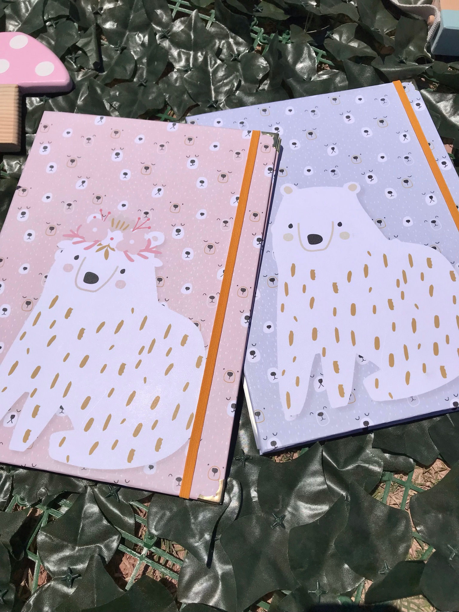 2 Pastas Saquinhos - Ursinha e ursinho cute