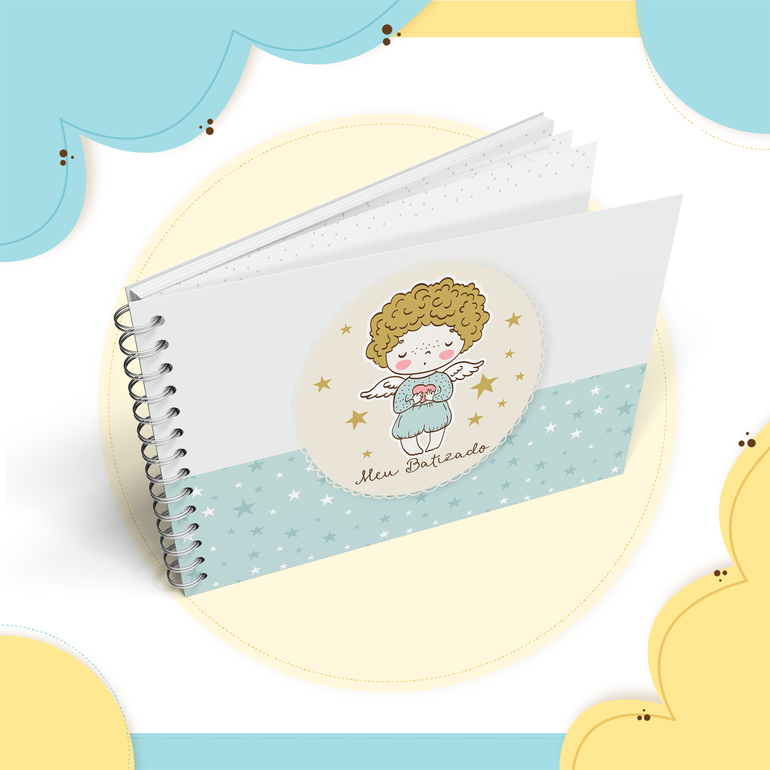 Livro Batismo - Azul